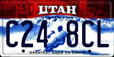 UT license plate C248CL