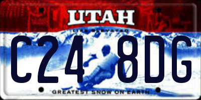 UT license plate C248DG