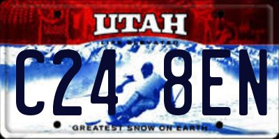 UT license plate C248EN