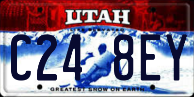 UT license plate C248EY