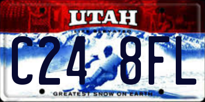 UT license plate C248FL