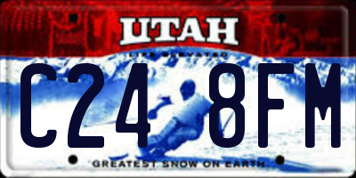 UT license plate C248FM