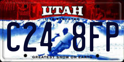 UT license plate C248FP