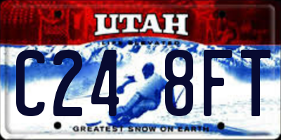 UT license plate C248FT