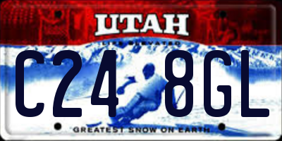 UT license plate C248GL