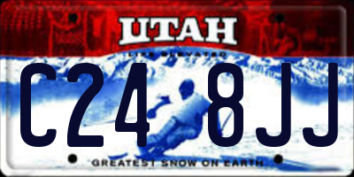 UT license plate C248JJ