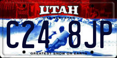 UT license plate C248JP