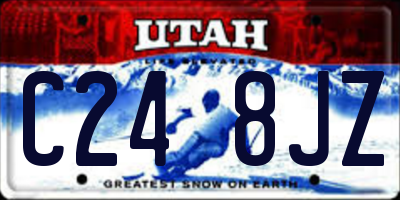 UT license plate C248JZ
