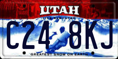 UT license plate C248KJ