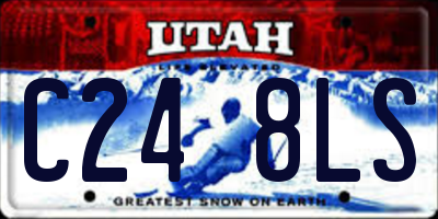 UT license plate C248LS