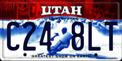 UT license plate C248LT