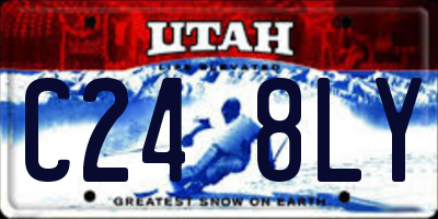 UT license plate C248LY