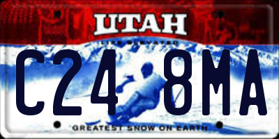 UT license plate C248MA