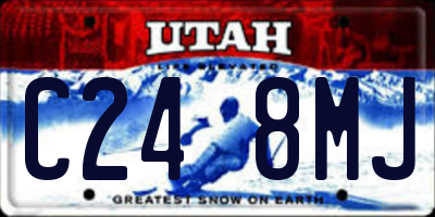 UT license plate C248MJ