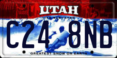 UT license plate C248NB