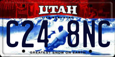 UT license plate C248NC