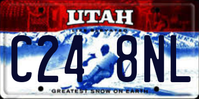 UT license plate C248NL