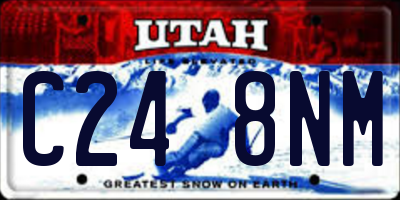 UT license plate C248NM