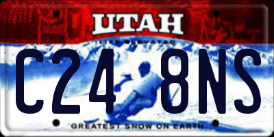 UT license plate C248NS