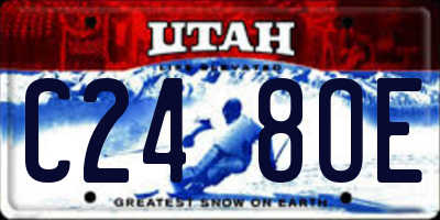 UT license plate C248OE