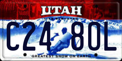 UT license plate C248OL