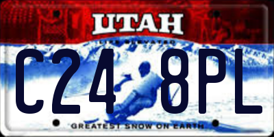 UT license plate C248PL