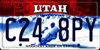 UT license plate C248PY