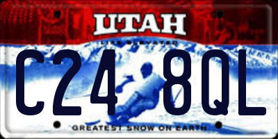 UT license plate C248QL