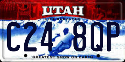 UT license plate C248QP