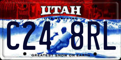 UT license plate C248RL