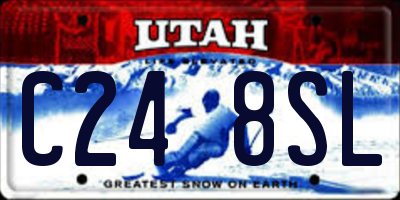UT license plate C248SL