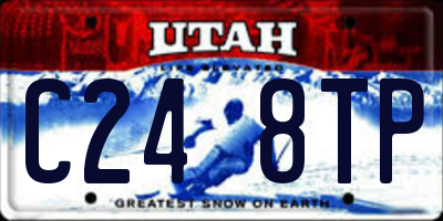 UT license plate C248TP