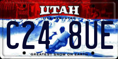 UT license plate C248UE