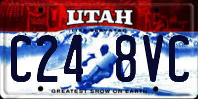 UT license plate C248VC