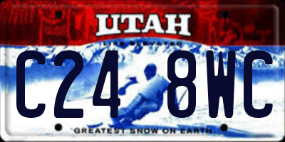 UT license plate C248WC