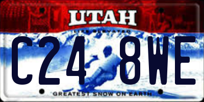 UT license plate C248WE