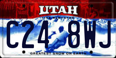 UT license plate C248WJ