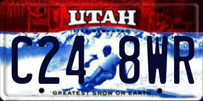 UT license plate C248WR