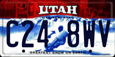 UT license plate C248WV