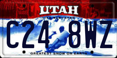 UT license plate C248WZ