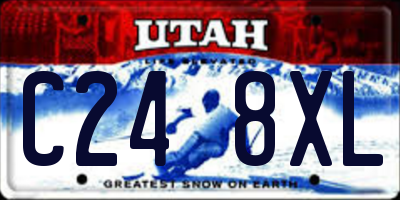 UT license plate C248XL