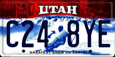 UT license plate C248YE
