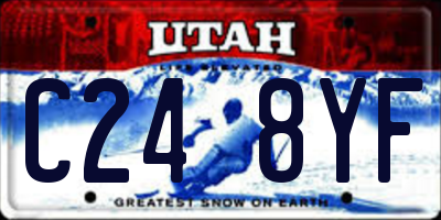 UT license plate C248YF
