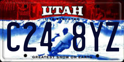 UT license plate C248YZ