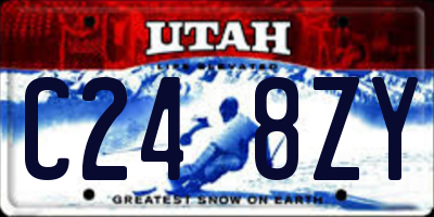 UT license plate C248ZY
