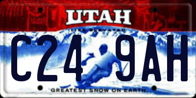 UT license plate C249AH