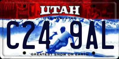 UT license plate C249AL