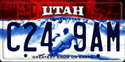 UT license plate C249AM