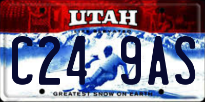 UT license plate C249AS