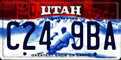 UT license plate C249BA